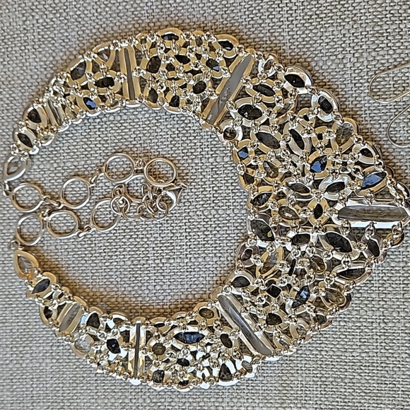 Artistry Of India Rutilated Black Quartz, White Quartz & White Crystal Necklace - Picture 13 of 16